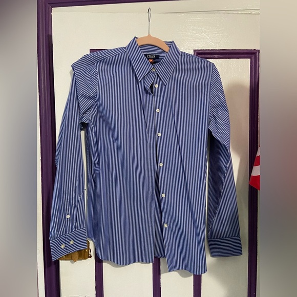 Chaps Blue Button Down Dress Shirt Size M - Picture 1 of 3